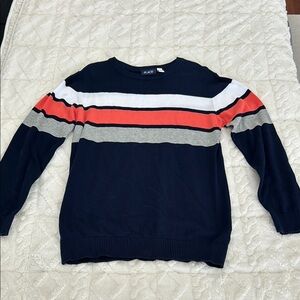 Place Striped Sweater - Navy, Red, White, Gray
